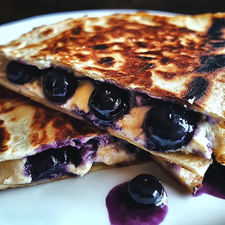 Blueberry Breakfast Quesadilla