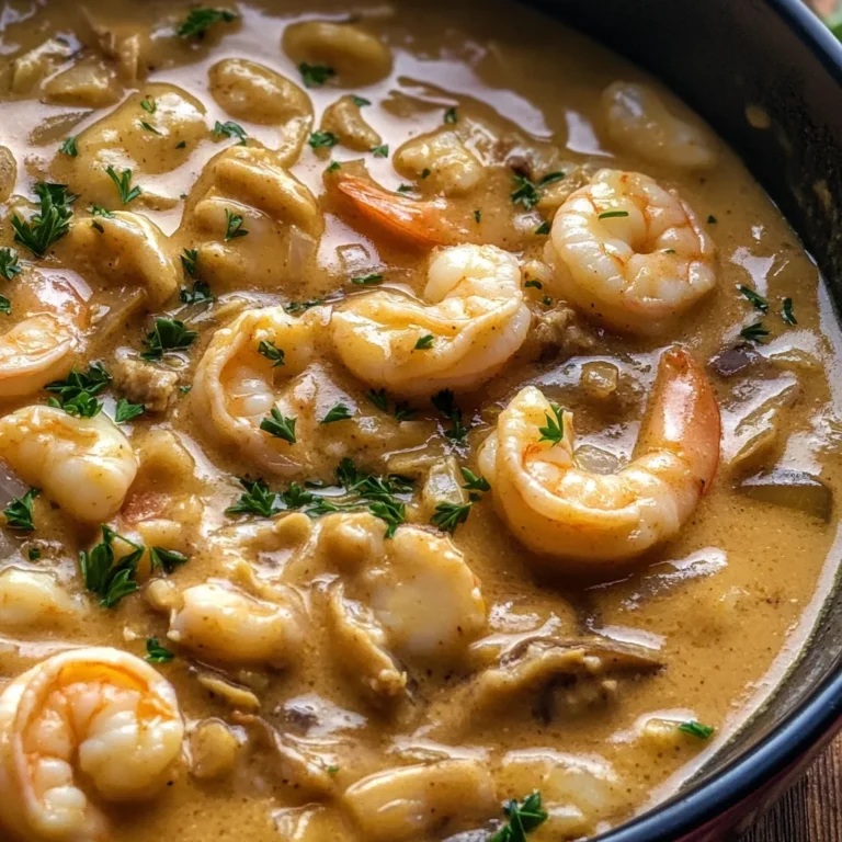 Creamy Crab and Shrimp Seafood Bisque