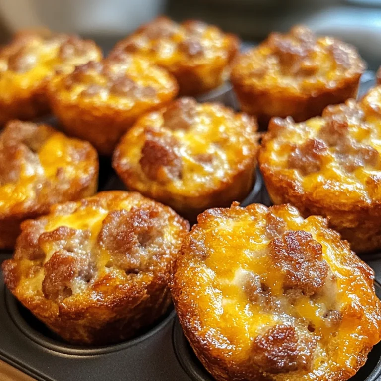 High-Protein Pancake Sausage Mini Muffins