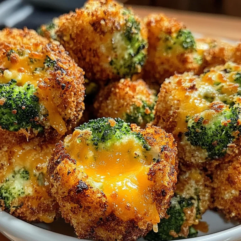 Air Fryer Broccoli Cheddar Poppers