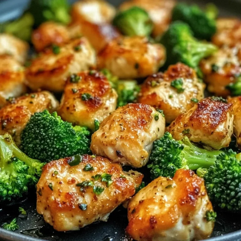 Air Fryer Chicken Bites and Broccoli