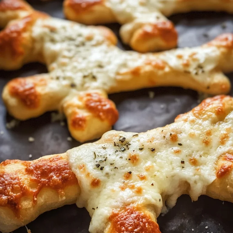Cheesy Halloween Breadstick Bones