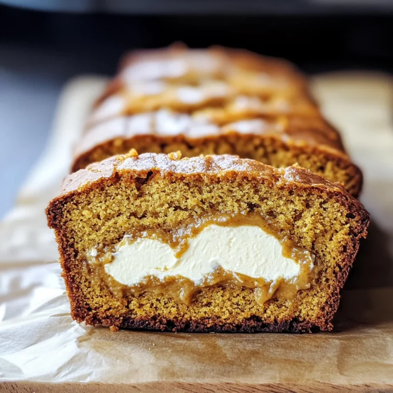 Cream Cheese-Filled Pumpkin Bread
