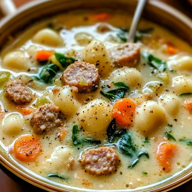 Creamy Sausage Gnocchi Soup