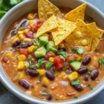 Crockpot Vegetarian Tortilla Soup