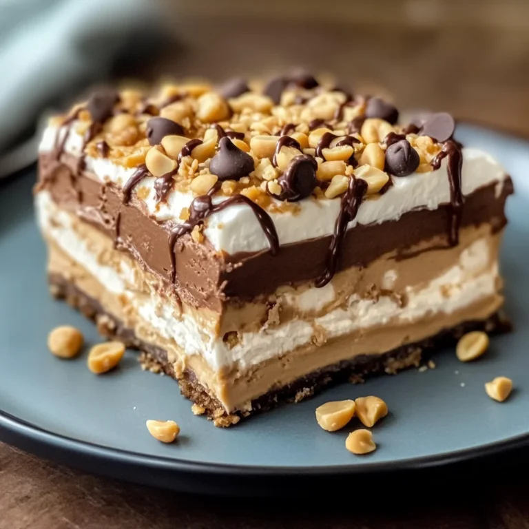 No-Bake Peanut Butter Lasagna