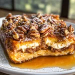 Pumpkin French Toast Bake with Cream Cheese Filling