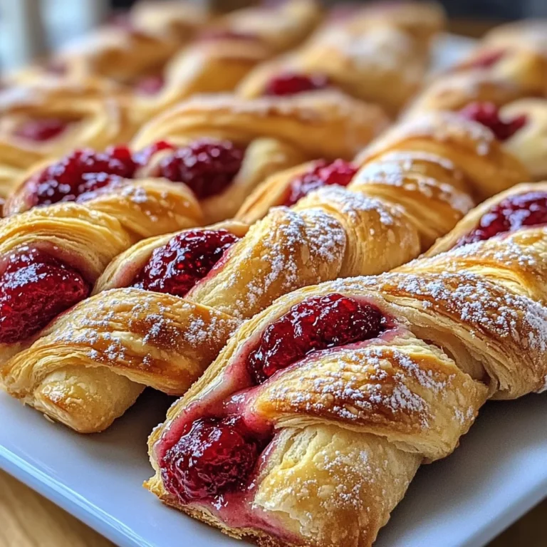 Raspberry Pastry Twists: Indulge in This Sweet Delight!
