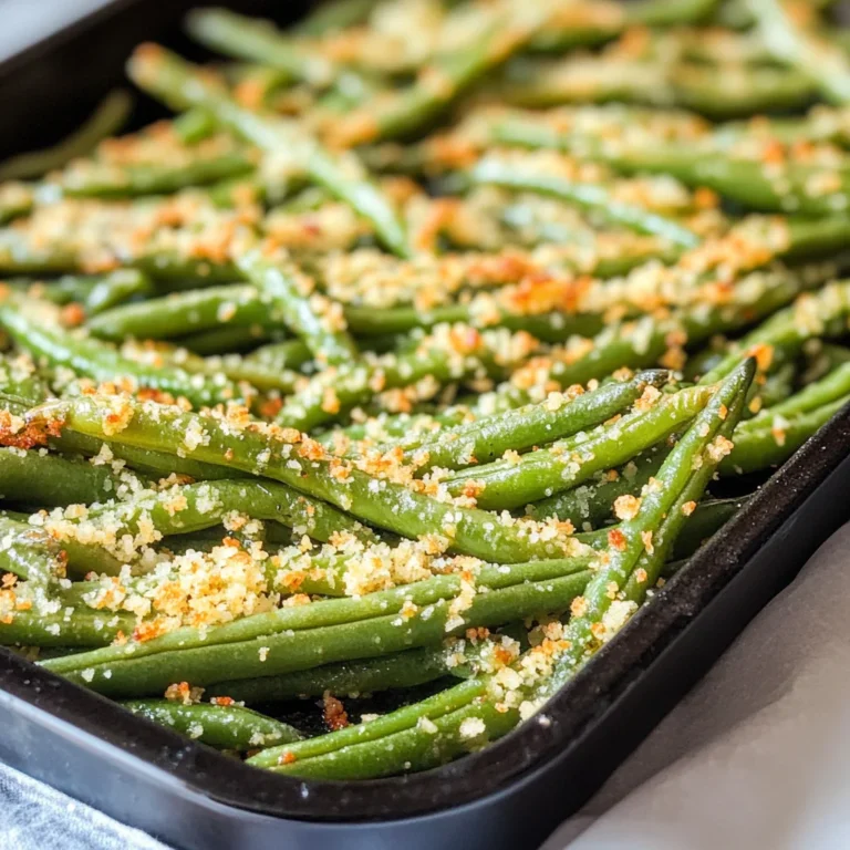 Roasted Parmesan Green Beans