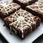 Spider Web Brownies