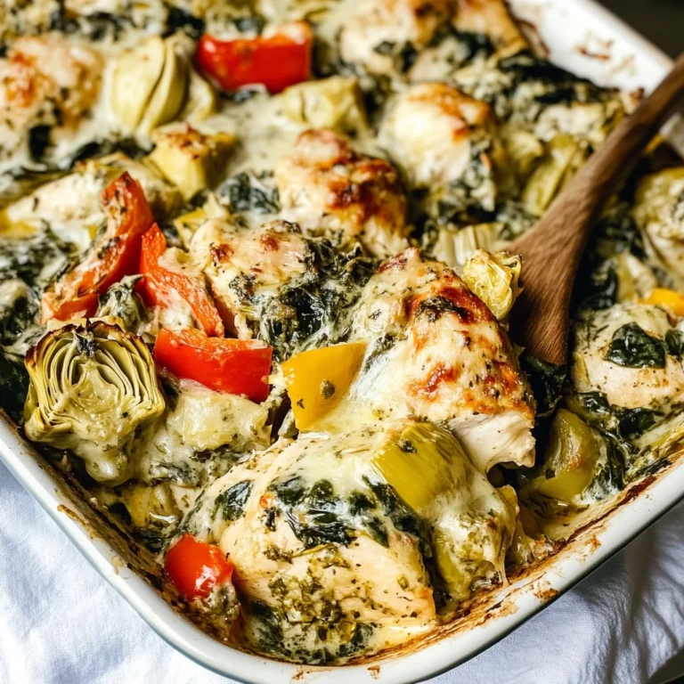 Spinach Artichoke Chicken Bake