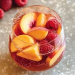 Chilled Peach Moscato Sangria