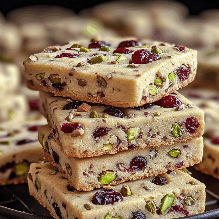 Cranberry Pistachio Shortbread Cookies: A Festive Delight for the Holidays