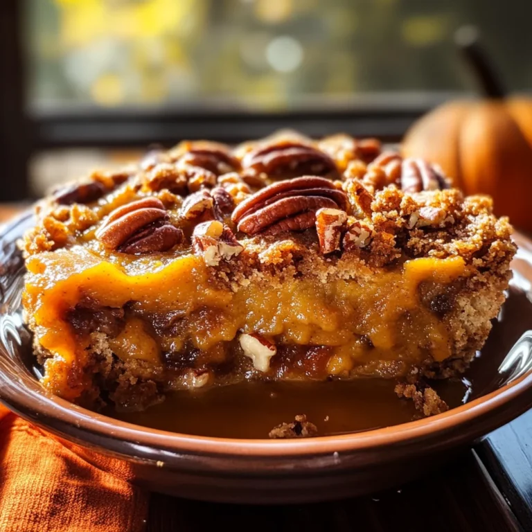 Pumpkin Pecan Cobbler